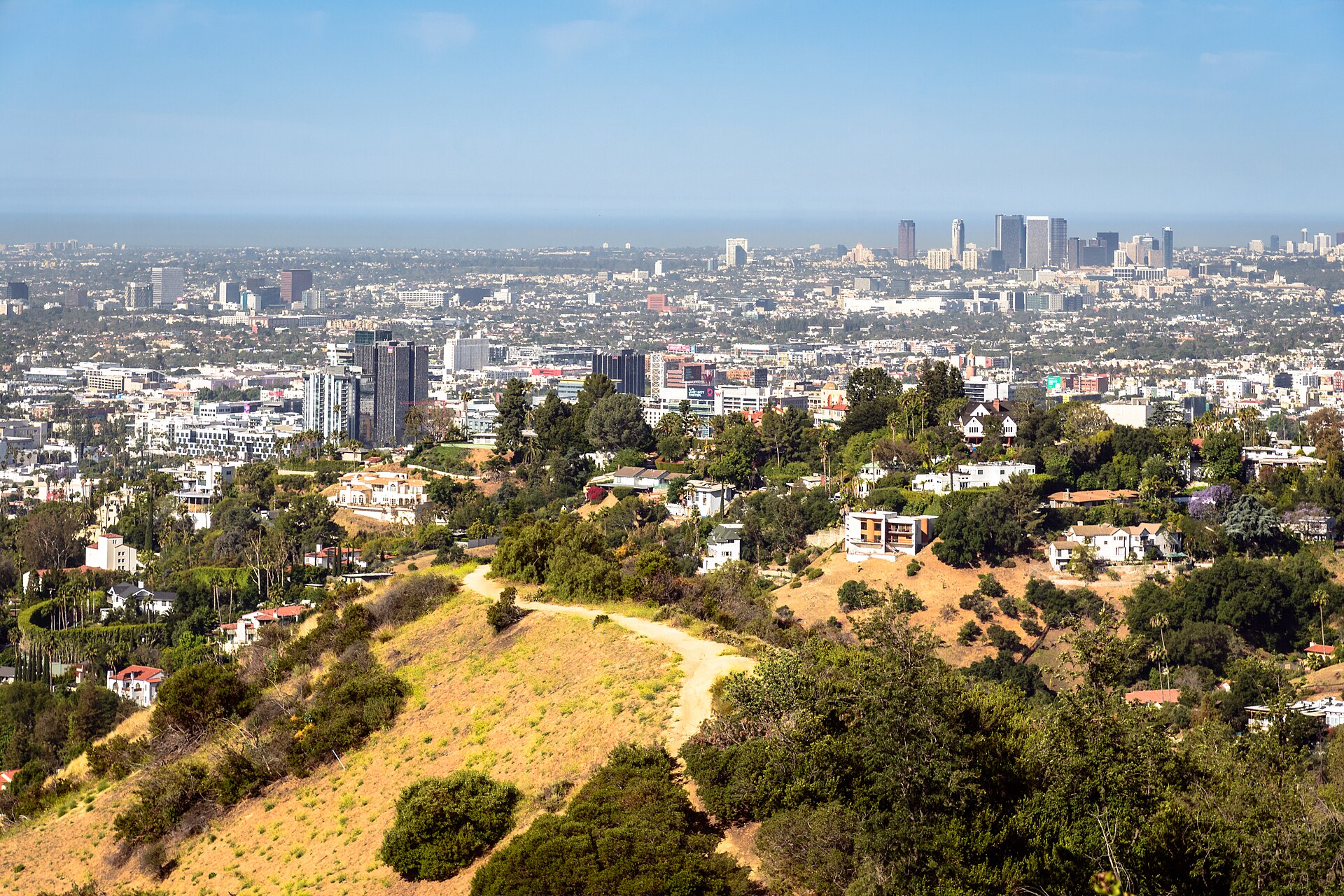 Los Angeles seen from the hills